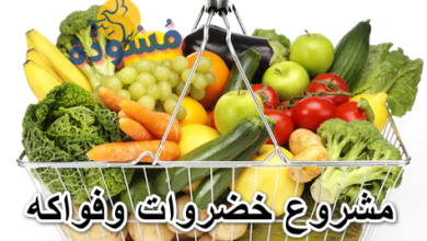 مشروع خضروات وفواكه